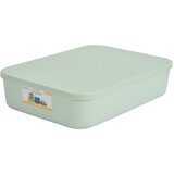 Homéa Svijetlo zelena plastična kutija za pohranu s poklopcem 35,5x25,5x8 cm – | shoptok.hr
