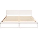 Krevetna konstrukcija Bijelo 200 x 200 cm Čvrsto borovo drvo Bijela 205.5 x 205.5 x 70 cm | Shoptok.si
