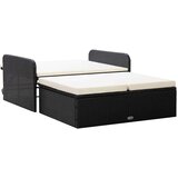  2-dijelna vrtna garnitura od poliratana s jastucima crna | shoptok.hr