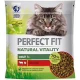 Natural Vitality Adult 1+ govedina in piščanec - Varčno pakiranje: 6 x 650 g