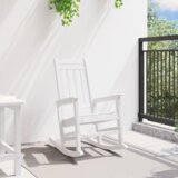 vidaXL Zunanja gugalnica Bela 70x92x108 cm HDPE | Shoptok.si