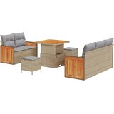  Sjedeća garnitura za vrt 10 kom. 7-Broj sjedala Bež 179 x 173 x 85 cm | shoptok.hr