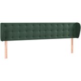 vidaXL Uzglavlje s ušima tamnozeleno 183x23x78/88 cm baršunasto Cijene