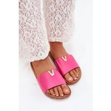 Boto Ladies sandals on cork platform with decorative detail fuchsia Vessira | ePonuda.com