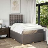  Krevet s oprugama i madracem smeđesivi 120 x 200 cm od tkanine | shoptok.hr