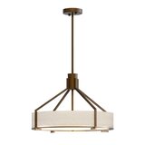 Open Design OR85648 - luster na šipci DORETTO, 4xE27/15W/230V, prečnik 50 cm, braon/bež | Eponuda.com
