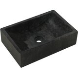 Maison Chic Umivalnik - Kopalna umivalnik - Lavabo 45x30x12 cm marmor visok sijaj črn, (21684989) | Shoptok.si