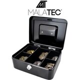 Malatec metalna kutija za novac s ključem 20 x 16 x 9 cm, crna | shoptok.hr
