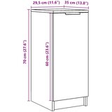 Ormarić za cipele staro drvo 29,5x35x70 cm konstruirano drvo | shoptok.hr