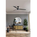 Faro 34298WT-1TW - LED prigušiva ventilator RUDDER L LED/18W/230V crna prečnik 132 cm WT + daljinski upravljač | Eponuda.com