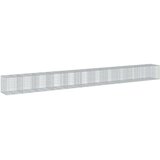 vidaXL Gabionska košara s poklopcem 1150x100x100 cm pocinčano željezo | shoptok.hr
