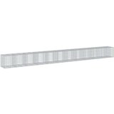 vidaXL Gabionska košara s pokrovom 1150x100x100 cm pocinkano železo | Shoptok.si