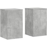 Furnova Stojalo za rastline 2 kosa betonsko sivo 30x30x50 cm inž. les, (21920029) | Shoptok.si