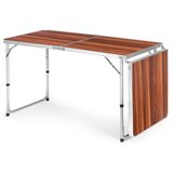 Modern Home Modernhome sklopivi turistički stol smeđi 180 x 60 cm | shoptok.hr