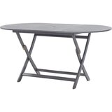 vidaXL zložljiva vrtna miza 160x85x75 cm trden akacijev les | Shoptok.si