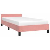  Okvir za krevet s uzglavljem bez madraca 90x200 cm baršunasti | shoptok.hr
