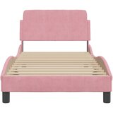  Okvir za krevet s uzglavljem Dover 90x200 cm baršunasti | shoptok.hr