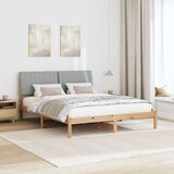  Okvir za krevet s uzglavljem Smeđa 160 x 200 cm tkanina | shoptok.hr