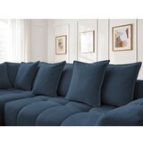 Bobochic Paris Tamno plava sklopiva/s prostorom za odlaganje kutna garnitura od šenila (s lijevim kutom/u obliku slova L) Everest – | shoptok.hr