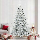  Umjetno božićno drvce s nogom Bijelo 240 cm PVC i čelik | shoptok.hr