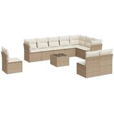  11-dijelni set vrtnih sofa od poliratana s jastucima bež | shoptok.hr