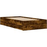  Okvir kreveta s ladicama boja dimljenog hrasta 75x190 cm drveni | Eponuda.com