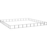 vidaXL Pasji boks črn 100 m² jeklo | Shoptok.si