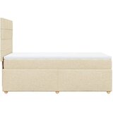  Krevet s oprugama i madracem krem 90 x 190 cm od tkanine | shoptok.hr