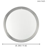 Eglo Planet plafonjera/1 nikl-mat/saten | shoptok.hr