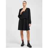 Koton Long Sleeve Midi Dress with Frilled Button Detail V-neck | shoptok.hr