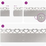 vidaXL Robniki za trato 10 pcs srebrna 103 x 0,05 x 22 cm | Shoptok.si