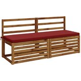  Jastučić za klupu SOEST 100% poliester Vinska crvena - boja crnog vina 140 x 50 x 5 cm Poliester | shoptok.hr