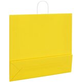  Papirnate vrećice 250 kom s ručkama žute 54x15x49 cm | shoptok.hr