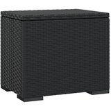  Otoman s jastukom crni 40 x 30 x 40 cm od poliratana | Eponuda.com