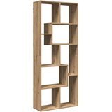 Pregrada regal za knjige boja hrasta 67x25x161,5 cm drveni Slike