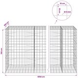  Gabion s žicom debljine 5 mm i mrežom 10x10 cm 1050x100x150 cm - 100 cm 150 cm 1050 cm | shoptok.hr
