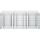  Gabionska dvignjena postelja Srebrna, (5000218496) | Shoptok.si