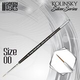 Green Stuff World SILVER SERIES Kolinsky Brush Size 00 | Četkica za minijature | Eponuda.com