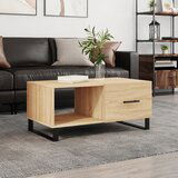 The Living Store Klubska mizica sonoma hrast 90x50x40 cm konstruiran les - Klubska Mizica, (21438057) Cene