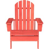  Vrtna stolica Adirondack od masivne jelovine crvena | shoptok.hr