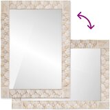  Zrcalo za kupaonicu Finš bijelog pranja 50 x 70 x 2,5 cm | shoptok.hr