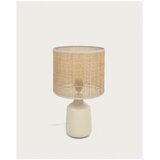 Kave Home Krem/u prirodnoj boji stolna lampa keramička (visina 46 cm) Erna – | shoptok.hr