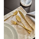 Kave Home Pribor 16 kom od nehrđajućeg čelika u zlatnoj boji Lite – | shoptok.hr