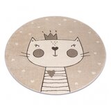 RugsX Preproga KIDDO 6106 krog krem mačka, krona za otroke, senzorična cercle 140 cm, (5000308646) | Shoptok.si