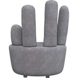  Stolica u obliku ruke baršunasta siva | shoptok.hr