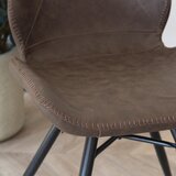 MID.YOU Set Stolov Barron, Rjavosiva, 4 Kos | Shoptok.si