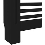 vidaXL Pokrov za radiator črn 152x19x81,5 cm mediapan, (20769818) | Shoptok.si