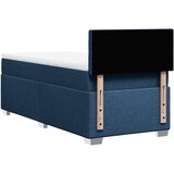  Krevet s oprugama i madracem plavi 100 x 200 cm od tkanine | shoptok.hr