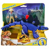 Fisher Price Igračka dinosaurus stegosaurus i Dr. Grant Jurassic world MATTEL 406002 | Eponuda.ba