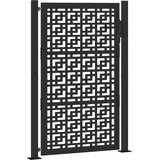 Vrtna vrata crna 100x150 cm čelična križna konstrukcija | shoptok.hr